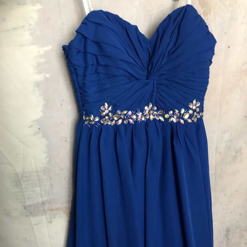 Royal blue prom dress